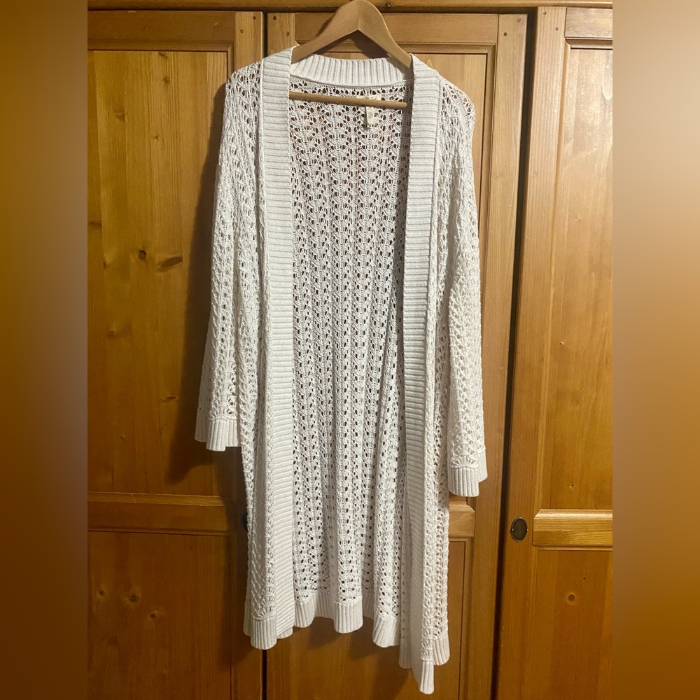 Matilda Jane Changes Open Cardigan Sweater Sz L NWOT